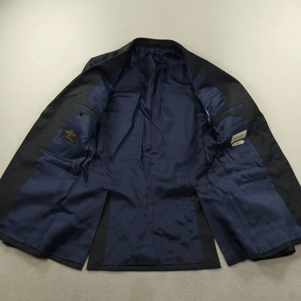 Suitsupply Jacket Mens 34 Gray VITALE BARBERIS CANONICO Napoli Int Blazer Sport - Picture 6 of 16